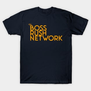 Boss Rush Network Logo (White) T-Shirt